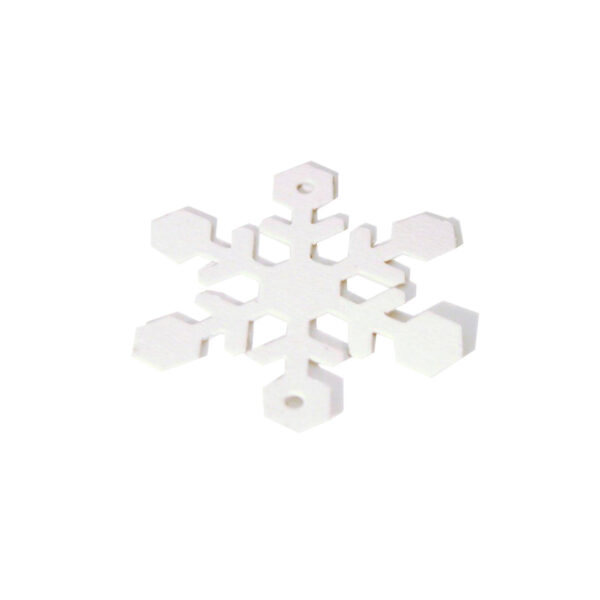 Decorazione natalizia Fiocco di neve bianco