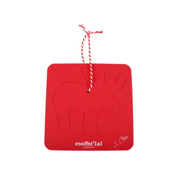 Christmas decoration Appendiauguri red reindeer