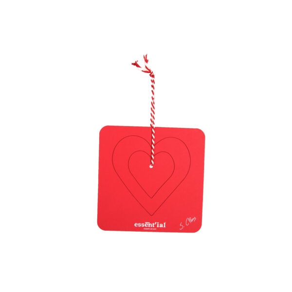 Decorazione natalizia Appendiauguri Cuore rosso