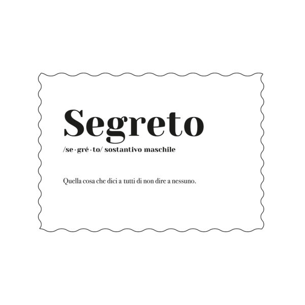 Postcard "Segreto"