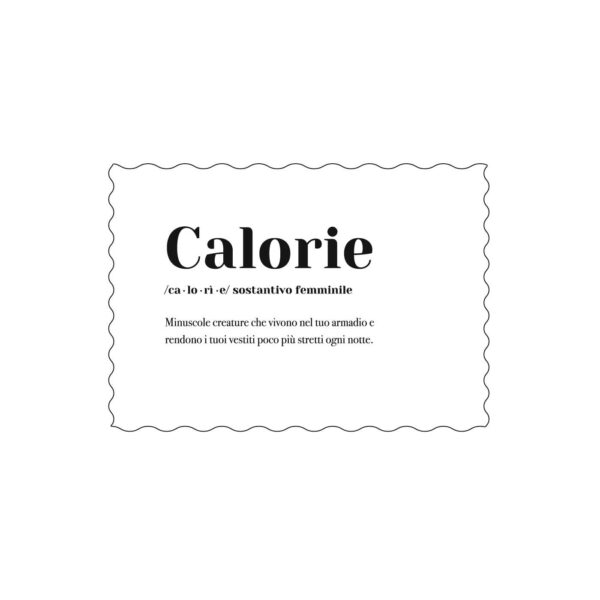 Postcard "Calorie"