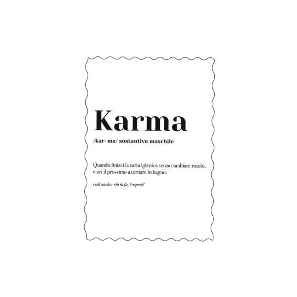Postcard "Karma"