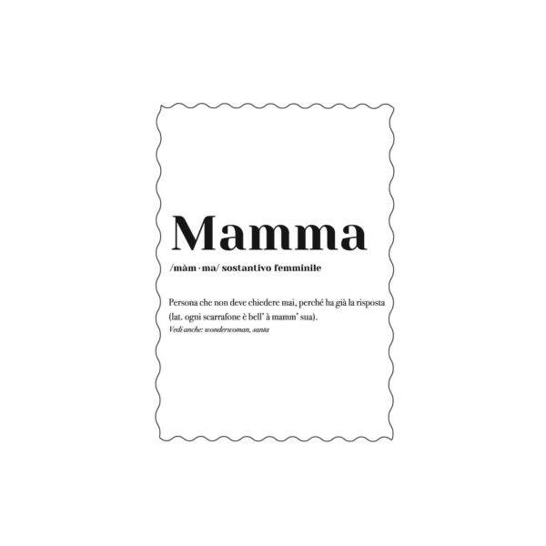 Cartolina "Mamma"