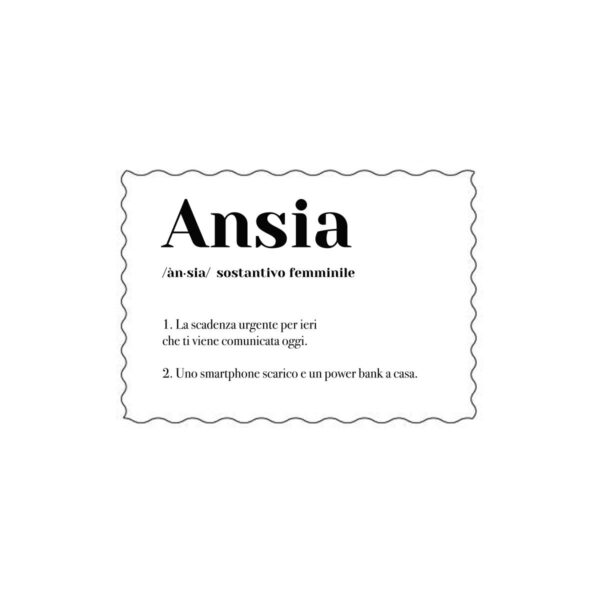 Cartolina "Ansia"