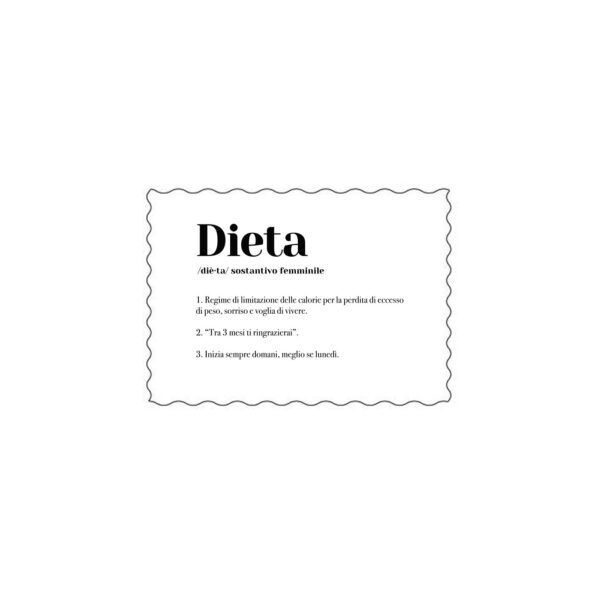 Postcard "Dieta"