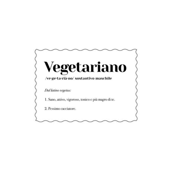 Postcard "Vegetariano"