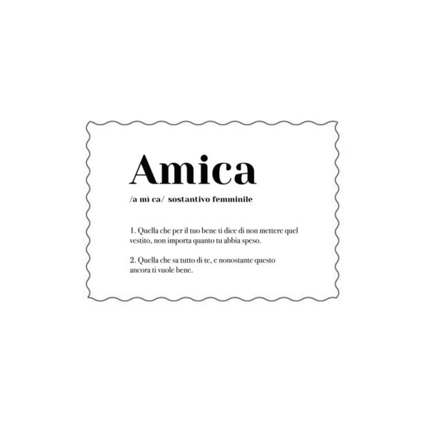 Postcard "Amica" (Copia)