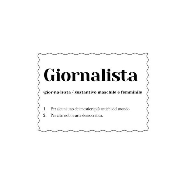 Postcard "Giornalista"