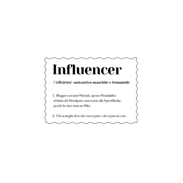 Cartolina "Influencer"