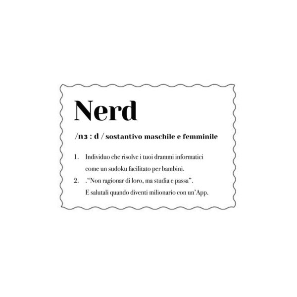 Cartolina "Nerd"