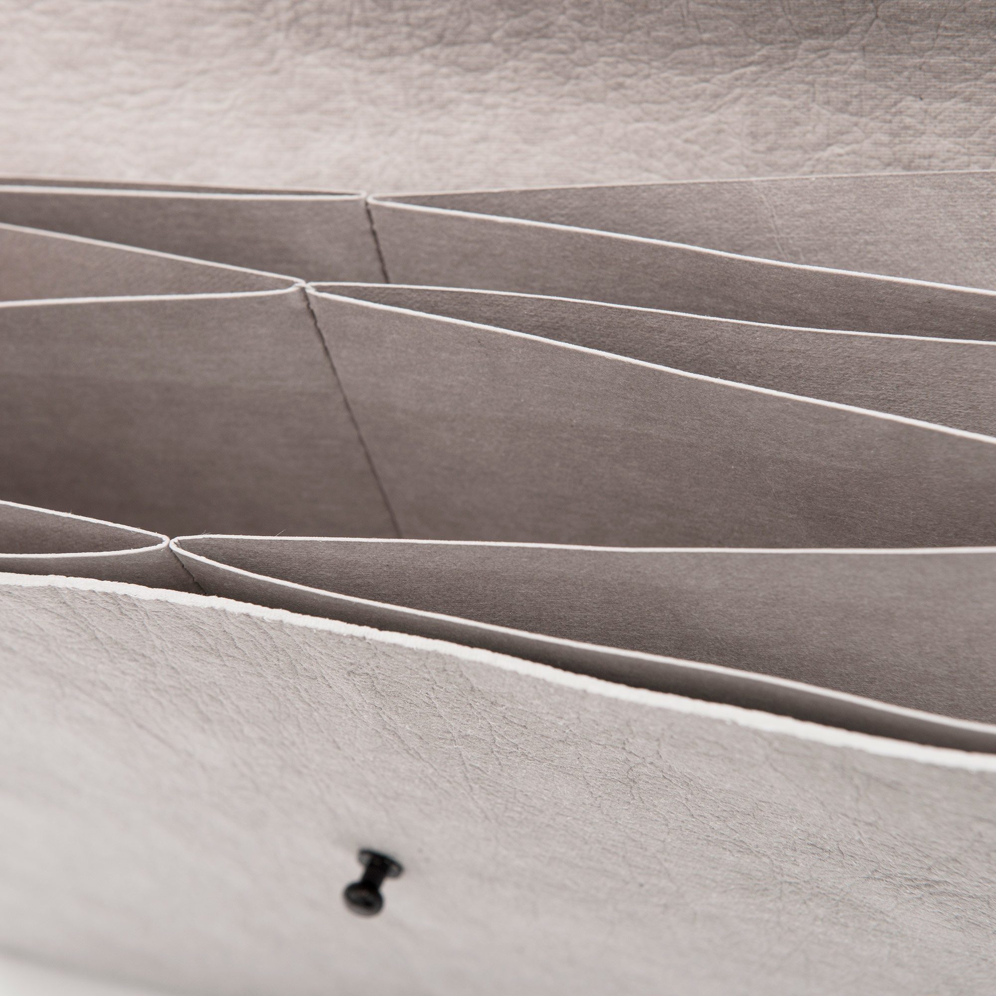 Briefcase fisarmonica A4 grey internal detail