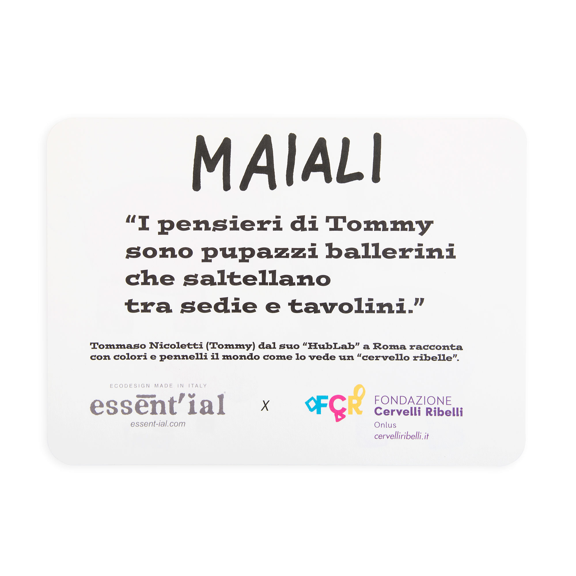 Pig placemat back Pig placemat back