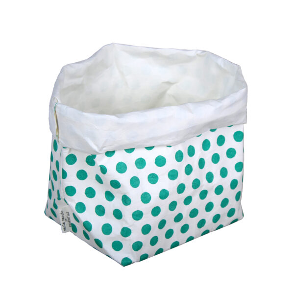 Sacchetto green mini pois