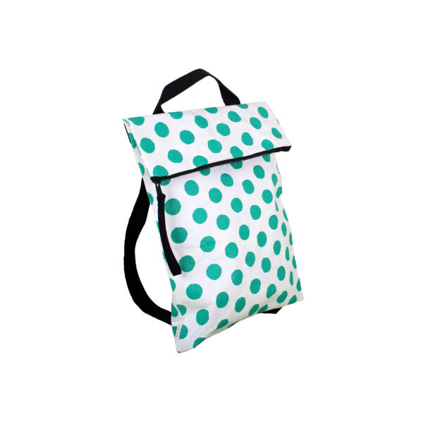 Zaino Flatpack green pois