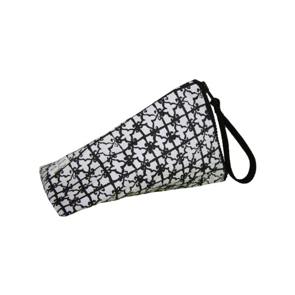 Pochette M Black grid