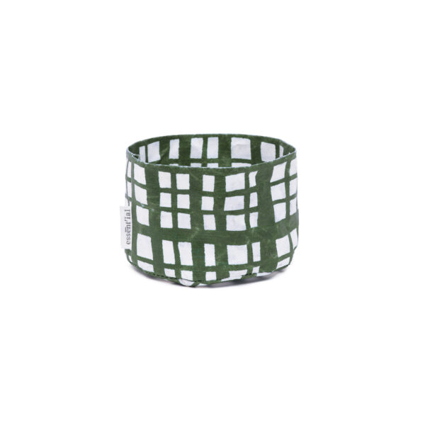 Sacchino tondo medio "trame green moss"
