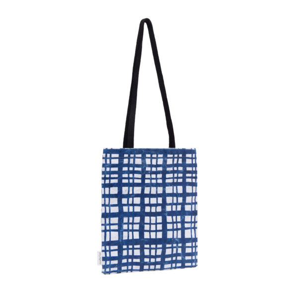 Borsa Square bag S "trame blue"