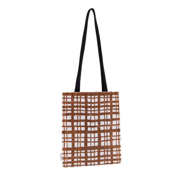 Borsa Square bag S "trame Tobacco"