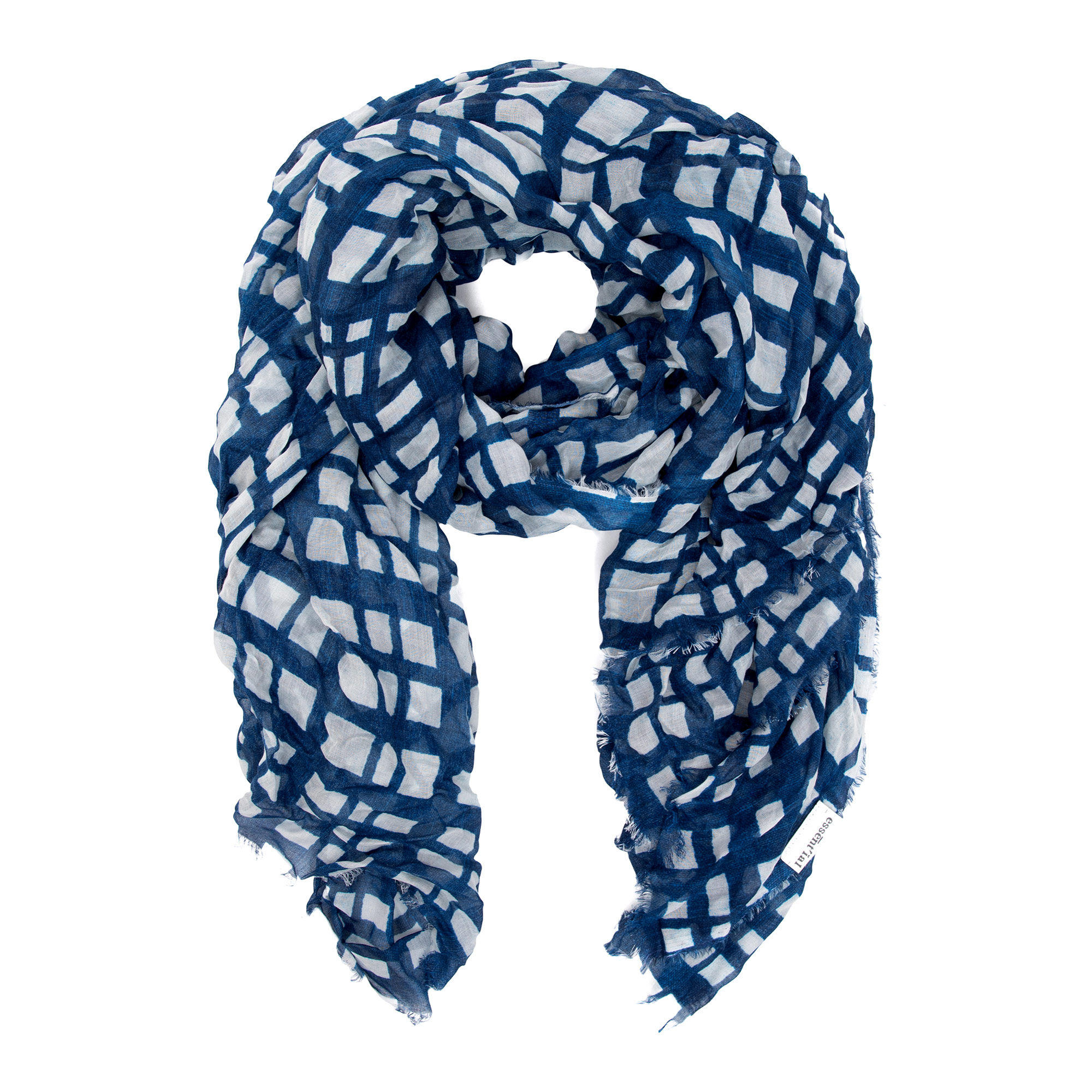 ES004342 SCIARPA TRAME BLUE