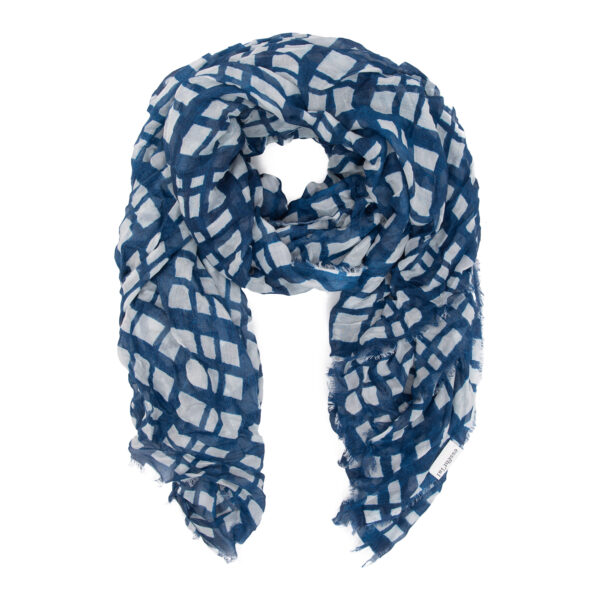 Sciarpa "trame blue"