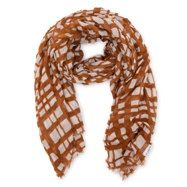 Sciarpa "trame tobacco"