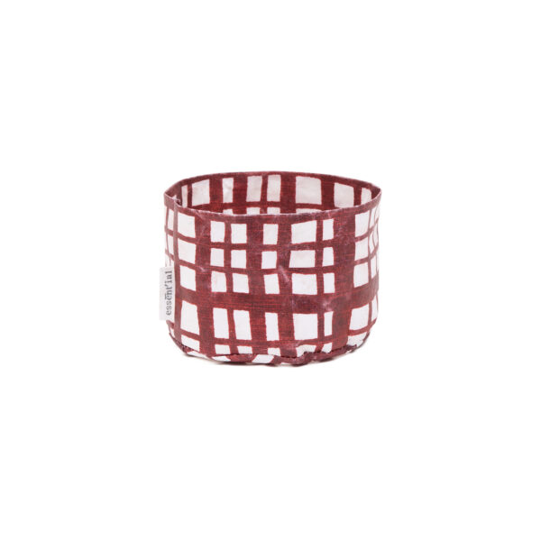 Sacchino tondo medio "trame bordeaux"