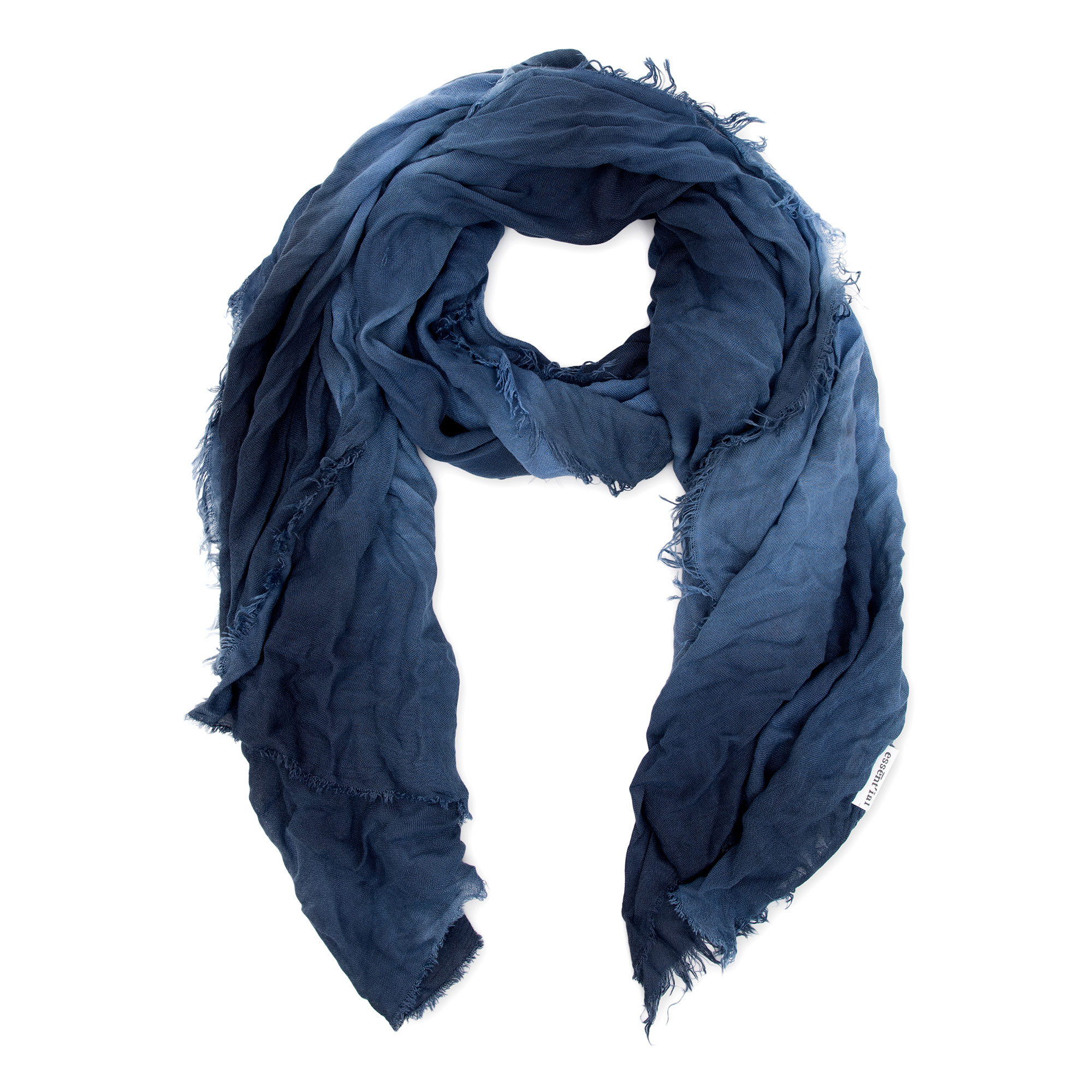 ES004353 SCIARPA MALTINTA COLOR AZZURRO