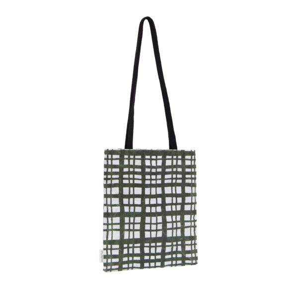 Borsa Square bag S "trame green moss"