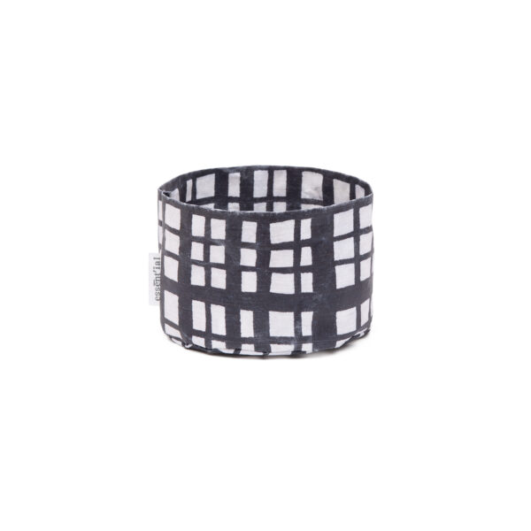 Sacchino tondo medio "trame black and white"